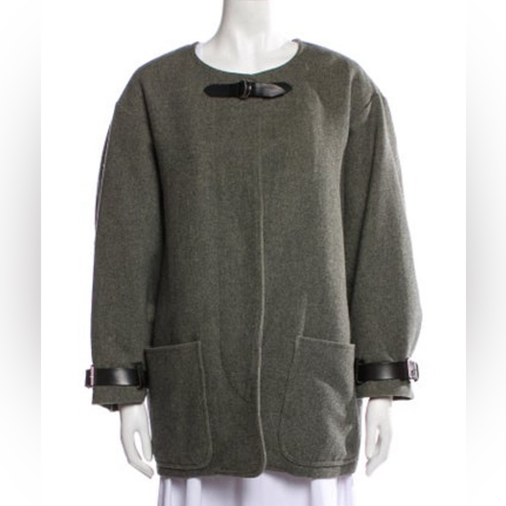 ❌SOLD❌ISABEL MARANT leather detail detachable padded inner coat